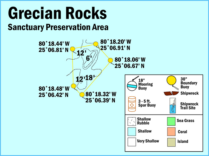 Map of Grecian Rocks Sanctuary Preservation Area
